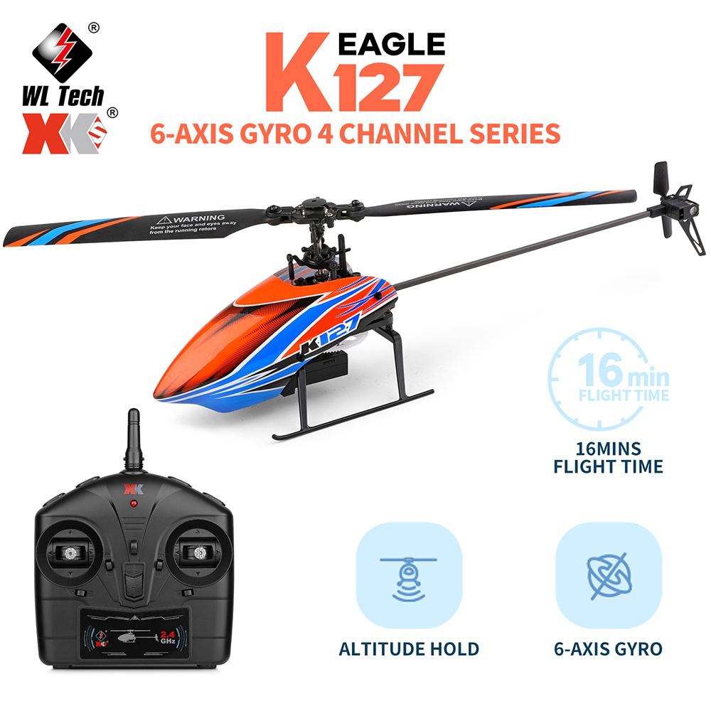WLtoys XK K127 2.4G 4CH 6-Aixs - Rc Helicopter Large recensione e prezzo